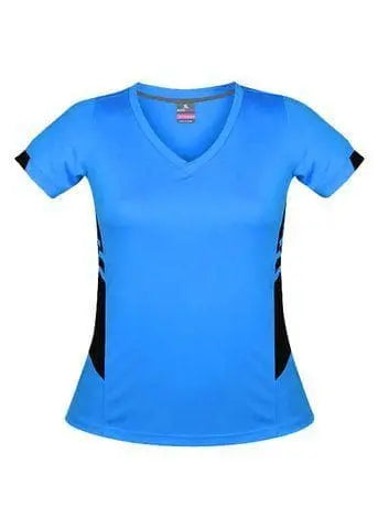 Aussie Pacific Tasman Ladies Tees 2211 Casual Wear Aussie Pacific Cyan/Black 8